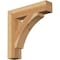 Ekena Millwork Thorton Block Rough Sawn Bracket, Western Red Cedar, 4"W x 20"D x 20"H BKT04X20X20THR05RWR - alternate 1